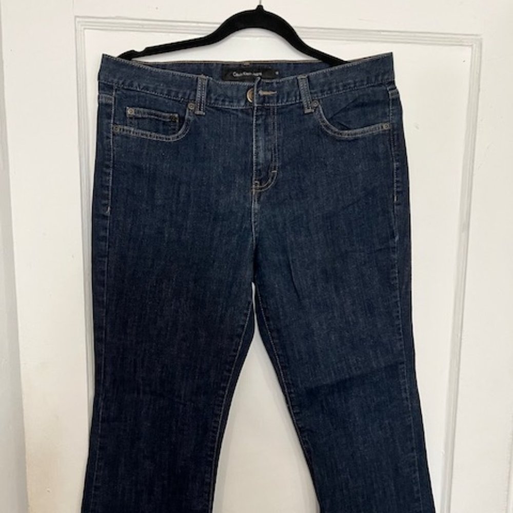 Retro Style Calvin Klein Dark Wash Slight Flare Jeans